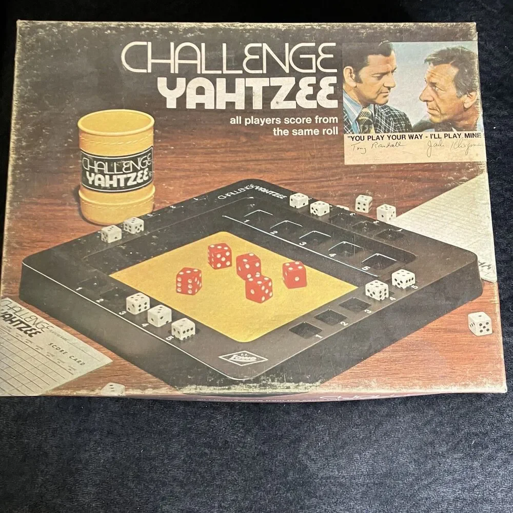 Vintage Challenge Yahtzee Odd Couple 1974 Board Game Complete